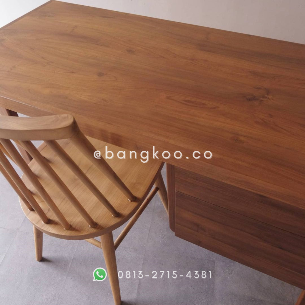 Meja Kerja Minimalis Jati