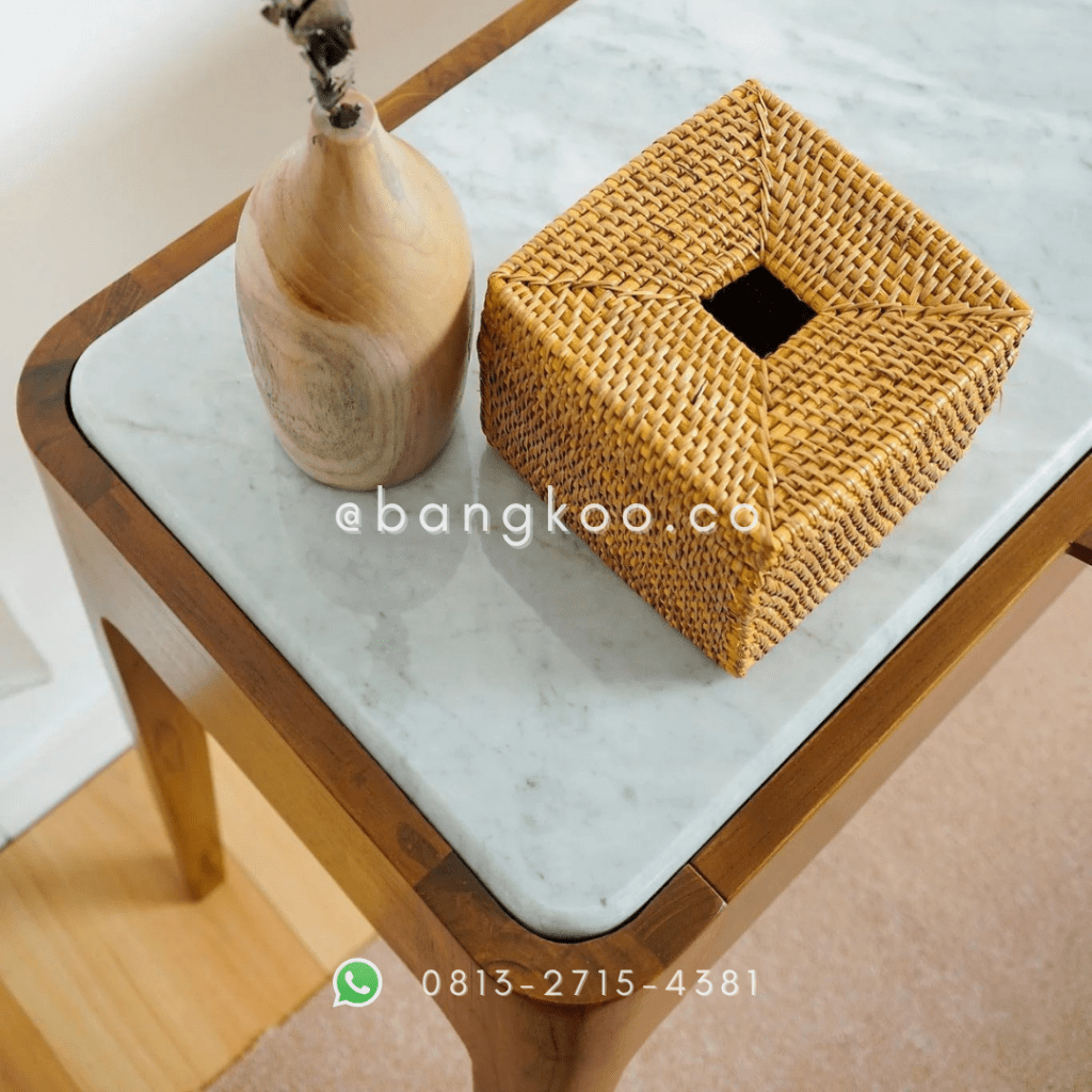 Meja Console Jati Marmer