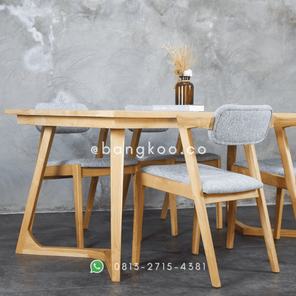 Set Meja Makan Jati v